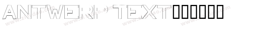 Antwerp Text字体转换